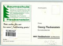 68542 W6805 Heddesheim , Baden Gebrauchsspuren Baumschule Fleckenstein