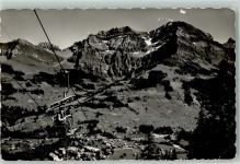 Adelboden BE Sesselbahn Schwandfeldspitz Bonderspitz Kl. Lohner Grosslohner Sessellift 1953 Gebrauchsspuren