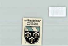 84140 W8314 Gangkofen Vignette Vignette Wappen Kaffee Hag ca. 1910