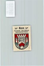33142 W4793 Büren , Westf - Vignette Wappen Kaffee Hag 1920-1940