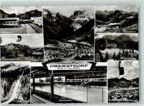 87561 W8980 Oberstdorf - Kurhaus Söllereckbahn Eisstadion Skiflugschanze Freibergsee