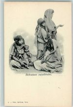 Tunis Bedouines mendiantes Bettler AK Volkstypen / Brauchtum Tunesien 1905