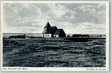 25813 W2250 Schobüll b Husum, Nordsee - Kirchlein am Meer