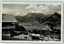 87561 W8980 Oberstdorf - Gasthaus Bergkristell Gartenwirtschaft Gasthausstempel