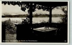 88709 W7758 Meersburg , Bodensee - Alpenblick von der Veranda der Fürstenhäuschen