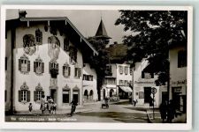 82487 W8103 Oberammergau - Geroldhaus Radfahrer Zigarrengeschäft