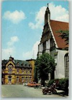 01917 O8290 Kamenz Gebrauchsspuren Klosterkirche Post Motorrad Oldtimer