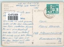 01917 O8290 Kamenz Gebrauchsspuren Klosterkirche Post Motorrad Oldtimer