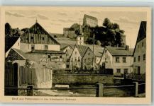 91278 W8573 Pottenstein , Oberfr - Burg Pottenstein Kirche