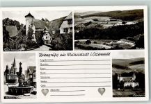 64720 W6120 Michelstadt - Rathaus Marktbrunnen Schloß Fürstenau Stadion