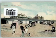 Ostende Oostende Kaiserl. Marine 2. Matr. Regt. 9. Komp. 3. Abtlg. Chalet Royal et la digue Marineschiffspoststempel Gebrauchsspuren