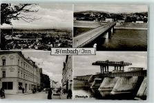 84359 W8346 Simbach a. Inn - Brücke Schleuse
