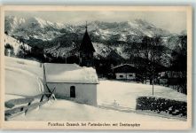 82467 W8100 Partenkirchen - Forsthaus Graseck mit Dreitorspitze Winter