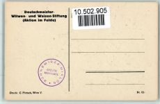 Nr. 63 sign Kirsten - Deutschmeister-Witwen und Waisenstiftung (Aktion im Felde) Militär Karikatur Künstlerkarte