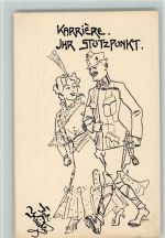 Nr. 51 sign Kirsten - Deutschmeister-Witwen und Waisenstiftung (Aktion im Felde) Militär Karikatur Künstlerkarte