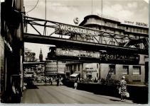 W5600 Wuppertal Am Döppersberg AK Schwebebahn 1976