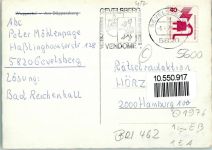 W5600 Wuppertal Am Döppersberg AK Schwebebahn 1976
