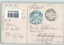 56068 W5400 Koblenz am Rhein 1917 - Oberpostdirektion Kaiser-Wilhelm-Realgymnasium Turm Stempel Geprüft zu befördern Feldpost