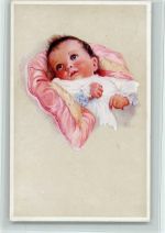 Künstlerkarte AK Baby Künstlerkarte