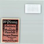 29468 W3134 Bergen Dumme - Notgeld