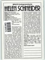 Bravo Autogrammkarte - Helen Schneider Rock / Pop