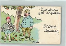 Nr. 39 sign Harry Parlett - Äpfel klauen AK Gute Erhaltung Comic