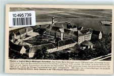 89426 W8886 Mödingen - Landpoststempel über Dillingen Donau Kloster und Institut Maria-Medingen