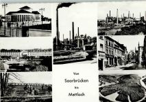 W6600 Saarbrücken Saarbrücken bis Mettlach , qualmende Schornsteine Stahlbau
