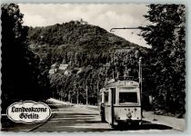O8900 Biesnitz Biesnitz mit Landeskrone Straßenbahn Linie 2 Wagen 3 Straßenbahn