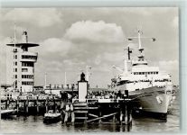 W2190 Cuxhaven Wappen von Hamburg AK Seebäderschiff 1966 Foto AK