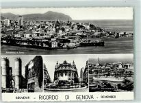 16100 Genova - Panorama e Porto Piazza da Ferrari Stazione Marittima
