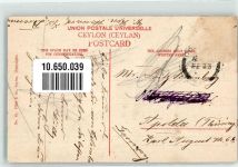 Colombo Gebrauchsspuren Volkstypen mit Rikscha Ort lt. Stempel