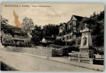 06507 O4302 Bad Suderode 1914 - Kaiser Wilhelmstraße Kriegerdenkmal Villen