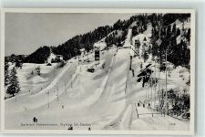 W8100 Garmisch-Partenkirchen Olympia-Ski-Stadion Winter IV. Olympischen Winterspiele Stadt mit Hakenkreuz