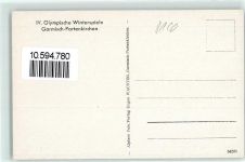 W8100 Garmisch-Partenkirchen Olympia-Ski-Stadion Winter IV. Olympischen Winterspiele Stadt mit Hakenkreuz