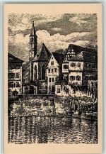 74523 W7170 Schwäbisch Hall 1919 - Federzeichnung von Schmidt