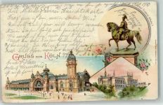 50667 W5021 Köln Altstadt-Nord 103 1899 Lithographie Denkmal Friedrich Wilhelm IV.