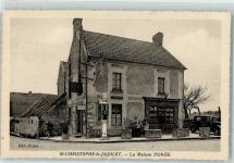 61570 Saint-Christophe-le-Jajolet - la Maison Ponee Tankstelle Oldtimer