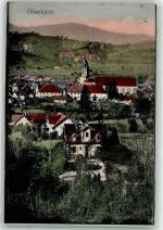 77704 W7602 Oberkirch , Baden 1909 - mit Kath. Kirche St.Cyriak