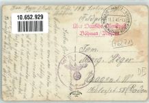 Olomouc Olmütz Gebrauchsspuren WK II Stempel