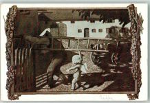 Serie XVI 6 sign. Eichler R.M. Der Helfershelfer Amor Verlag Jugend Künstlerkarte