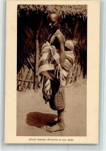 Jeune maman africaine et son bebe AK Verlag ev. Mission AK Afrikan. Volkstyp