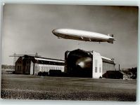 Graf Zeppelin über den Schiffhallen - Museum Zeppelin