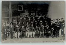 Musikgruppe Uniform Trompeten Tuba Militär Kroatien 1915 Foto AK