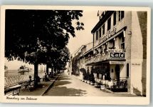 88709 W7758 Meersburg , Bodensee Foto AK Strand Cafe Dampfschiff