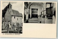 67316 W6719 Höningen Foto AK Kirche St. Jakobskapelle