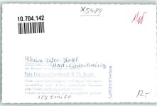 53498 W5484 Bad Niederbreisig FOTO KEINE AK Hotel Rhein Ufer Ort handschriftlich