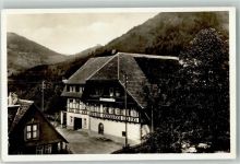 77793 W7625 Gutach Schwarzwaldbahn Foto AK Gasthaus Pensionzur Linde