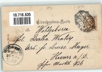 2340 Mödling 1899 Mondschein Ort lt. Stempel
