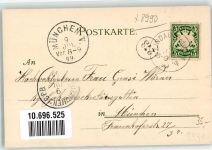 88131 W8990 Lindau Bodensee 1899 Lithographie